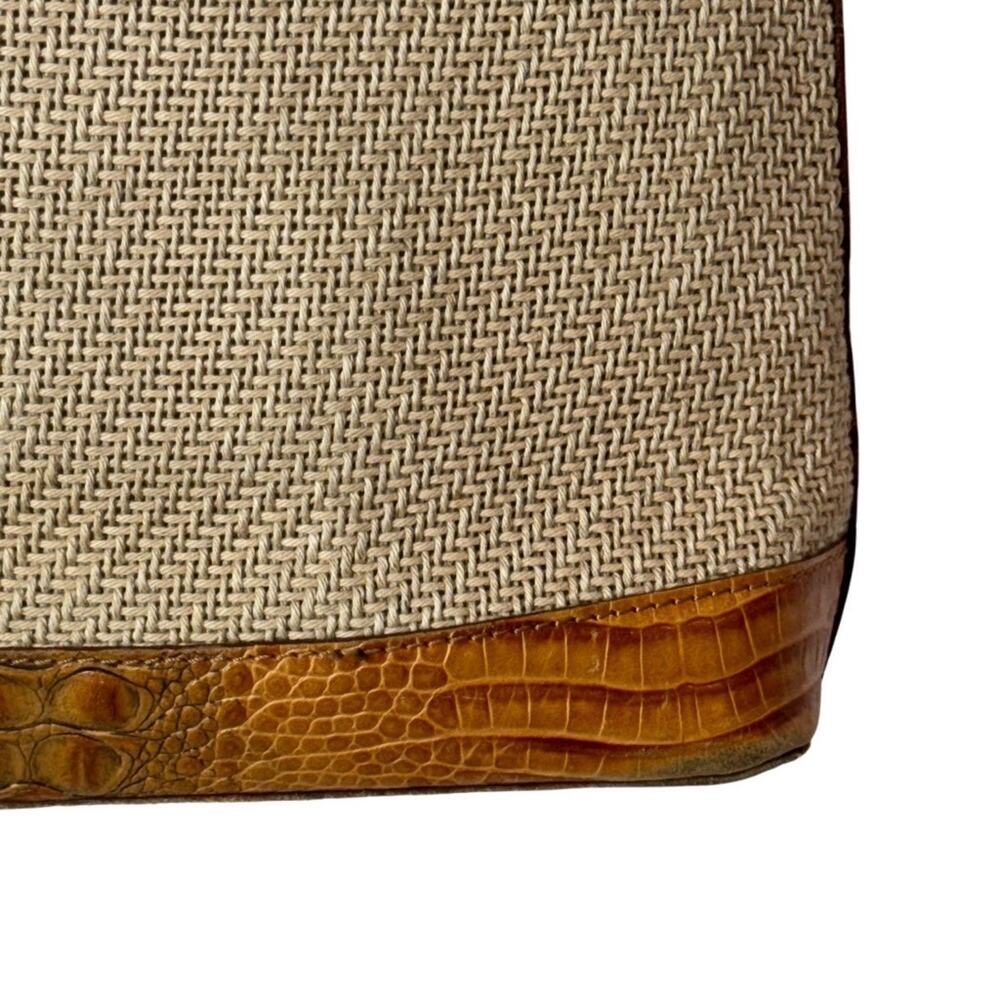 Brahmin Woven Tan and Brown Shoulder Bag - Picture 8 of 15